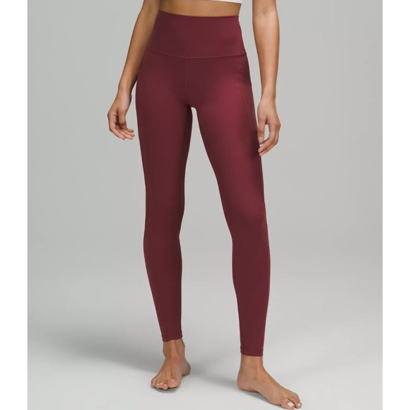 lululemon athletica Pants - Lululemon Align High Rise Pants Leggings with Pockets Mulled Wine 12 Nwt